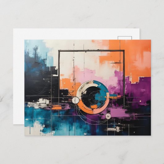Retro Wave Design 04 - Carte postale (Devant / Derrière)