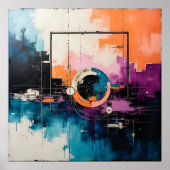 Retro Wave Design 04 - Poster (Voorkant)