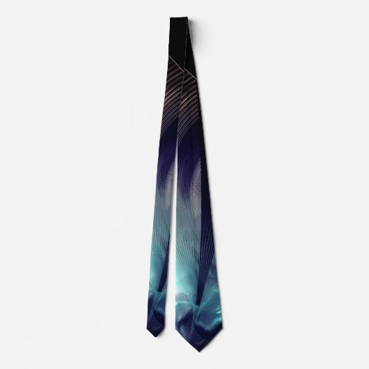 Retro Wave Fractal Stropdas (Achterkant)
