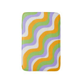 Retro Wave Groovy Curl Layer Abstract Y2K-patroon Badmat (Voorkant Verticaal)
