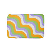 Retro Wave Groovy Curl Layer Abstract Y2K-patroon Badmat (Voorkant)