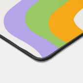 Retro Wave Groovy Curl Layer Abstract Y2K-patroon Bureaumat (Hoek)