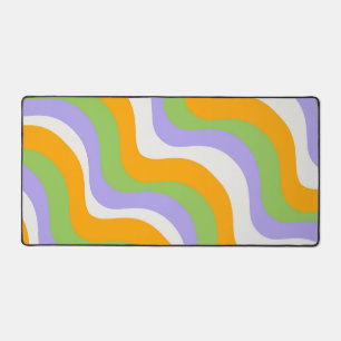 Retro Wave Groovy Curl Layer Abstract Y2K-patroon Bureaumat