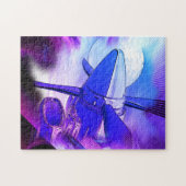 Retro Wave TurboProp Puzzle d'aéronef (Horizontal)