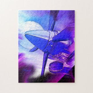 Retro Wave TurboProp Puzzle d'aéronef