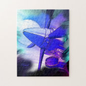 Retro Wave TurboProp Puzzle d'aéronef (Vertical)