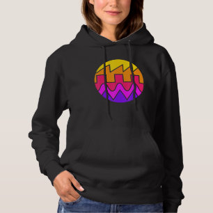 Retro Waveform Synthesizer Sound Wave Electronic M Hoodie