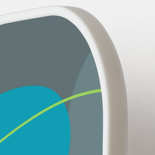 Retro Waves Aangepaste naam Pickleball Paddle (Links Detail)