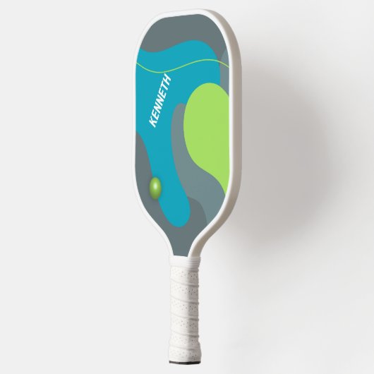 Retro Waves Aangepaste naam Pickleball Paddle (Links)