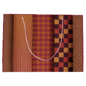 Retro Waves and Geometric Midcentury Pattern Groot Cadeauzakje (Achterkant)