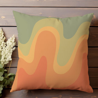 Retro Wavy Abstract Kussen