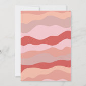 Retro Wavy Faisons la fête des adultes Invitation (Dos)