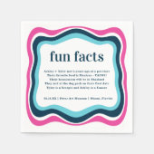 Retro Wavy Frame | Leuke weetjes over het bruidspa Servet (Voorkant)