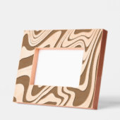 Retro Wavy Lines Modern Design Gegraveerde Lijstjes (Links)