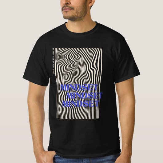 Retro Wavy Mindset Graphic T-shirt (Voorkant)