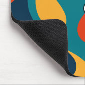 Retro Wavy Pattern Modern Abstract  Muismat (Hoek)