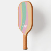 Retro Wavy Pattern Pickleball Paddle (Links)