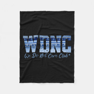 Retro Wdnc Club _ We Do Not Care, Denim Jeans Stij Fleece Deken