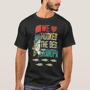 Retro We houden van de beste opa visserij. T-shirt