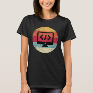 Retro Web Developer CSS JavaScript HTML T-shirt