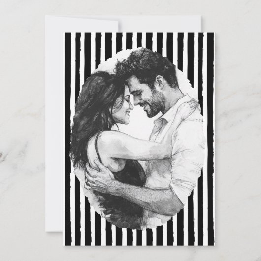 Retro Weddenschap bespaart de datum Save The Date (Achterkant)