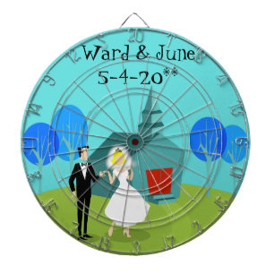 Retro Weddenschap Wortstaarbord Dartbord