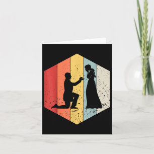 Retro Wedding Bintage Cool Bride Groom Eve Kaart