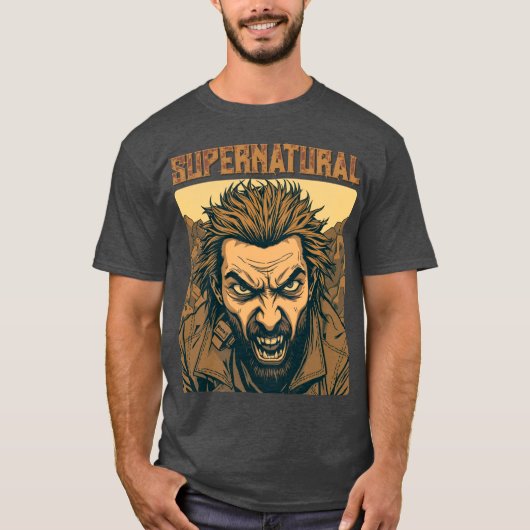 Retro Weerwolf - bovennatuurlijk T-shirt (Voorkant)