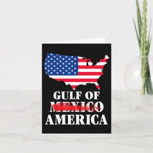Retro Welkom in de Golf van Amerika Grappig Trump Kaart