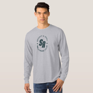 Retro Wellness Club Sporty Fashio Heren Lg. Mouw T-shirt