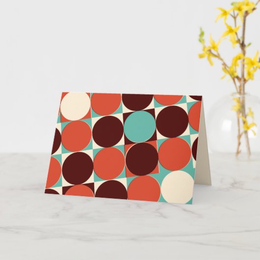 Retro-Wenskaart Kaart (Gele Bloem)