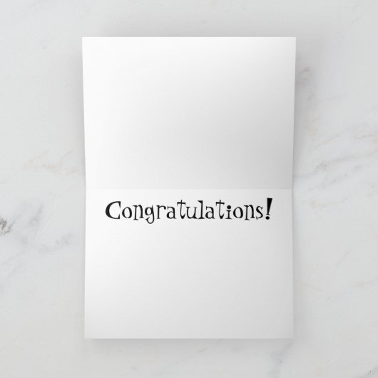 Retro Wenskaart van de Gelukwensen van de Kaart (Binnen)