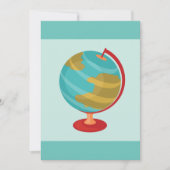 Retro Wereldbol Illustratie  Aarde Kaart (Voorkant)