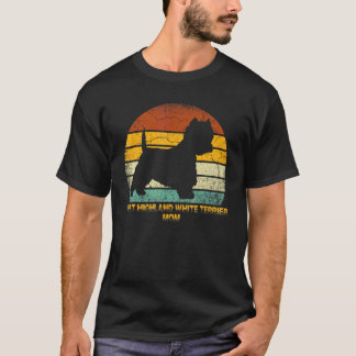 Retro West Highland Witte Terriër Moeder T-shirt