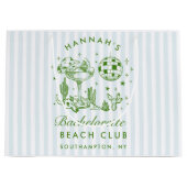 Retro Western Blauw Bachelorette Groot Cadeauzakje (Voorkant)