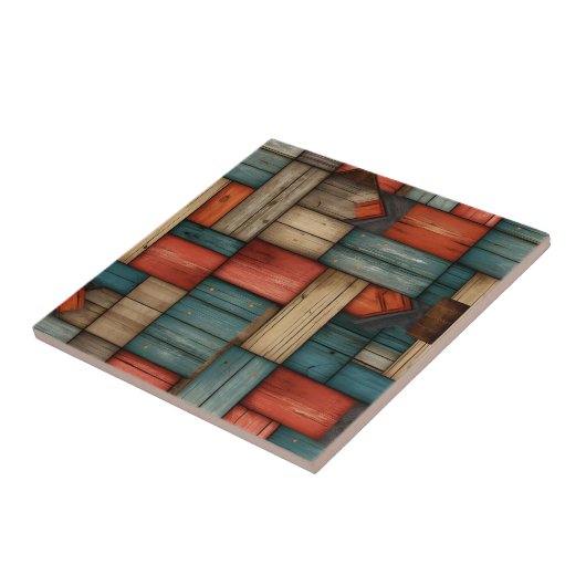 Retro Westerne keramische Tegel Tegeltje (Zijkant)