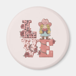 Retro Westerne Love Magneet