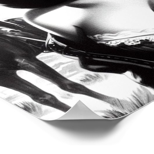 Retro Westerne Pin-up Poster (Hoek)