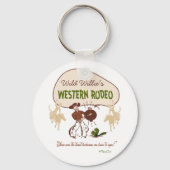 Retro 'Westerne Rodeo' Sleutelhanger (Voorkant)