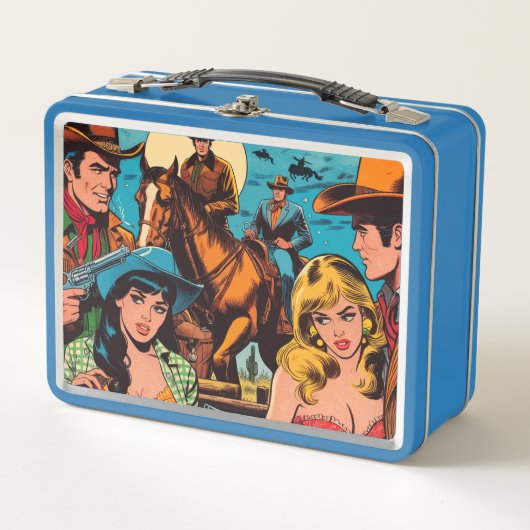 Retro Westerne striptekeningen (Voorkant)