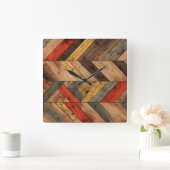 Retro Westerne wandklok Vierkante Klok (Huis)