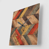 Retro Westerne wandklok Vierkante Klok (Hoek)