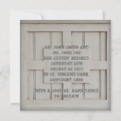 retro westerse cowboy-huwelijk kaart (Achterkant)