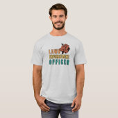 Retro  wetshandhavingsfunctionaris t-shirt (Voorkant volledig)