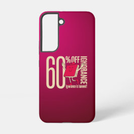Retro Whimsical Bookish Ignorance is Banned Samsung Galaxy Hoesje