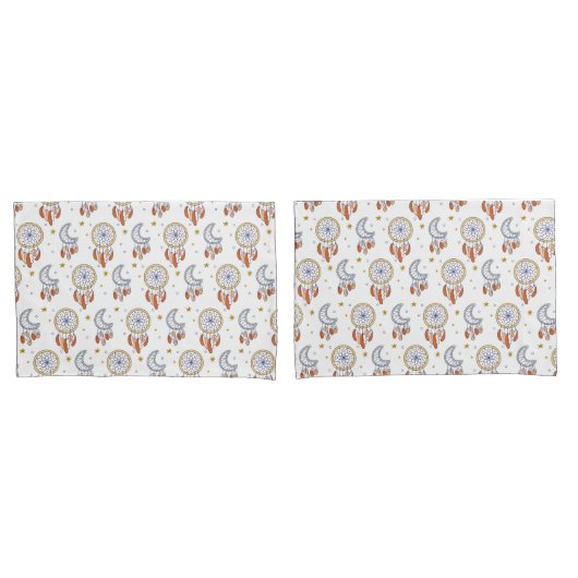 Retro Whimsical Mandala Boho Pattern Kussensloop (Voorkant-Set)