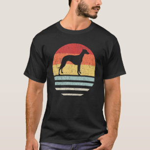 Retro Whippet Dog mam Papa Cute Hondenliefhebber T-shirt