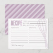 RÉTRO WHISK | Cartes recettes (Devant / Derrière)