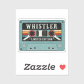 Retro Whistler Ski Sticker (Vel)
