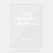 Retro White Ce doit être l'endroit mariage Clear (Recto)